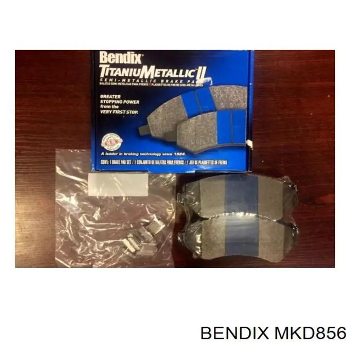 Передние тормозные колодки MKD856 Jurid/Bendix