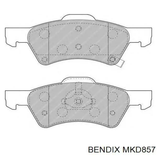 Купить MKD857 Jurid/Bendix Колодки тормозные