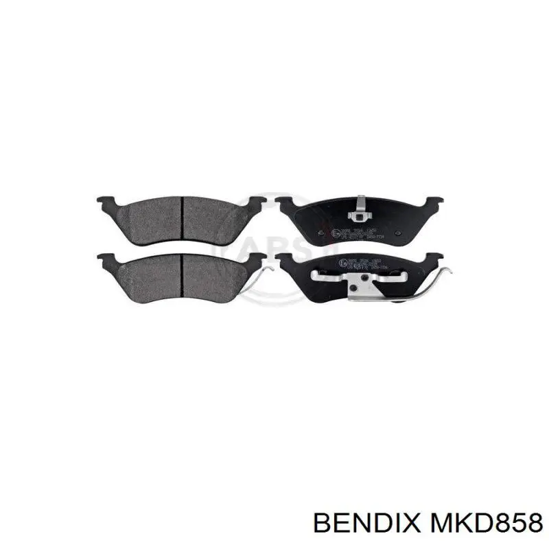 MKD858 Jurid/Bendix Колодки тормозные дисковые комплект