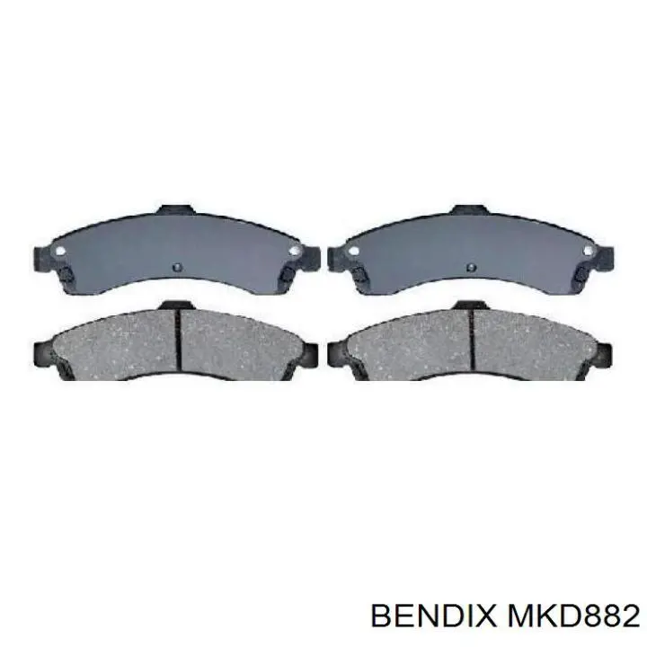 Передние тормозные колодки MKD882 Jurid/Bendix