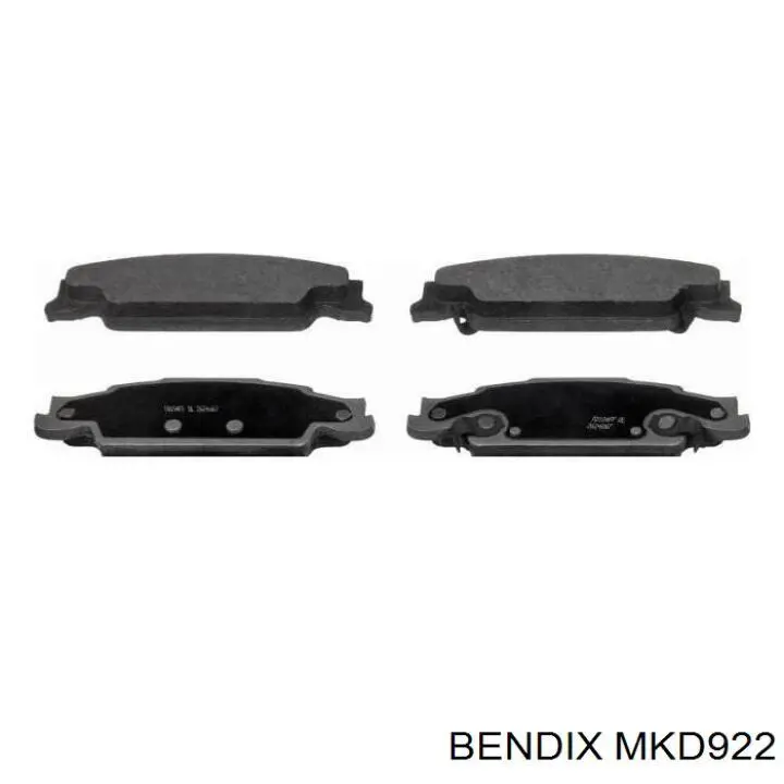 MKD922 Jurid/Bendix Колодки тормозные дисковые комплект