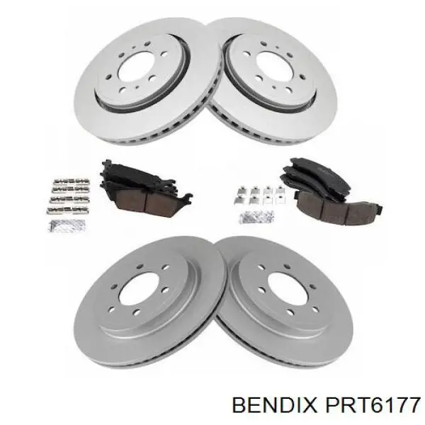 Тормозные диски PRT6177 Jurid/Bendix