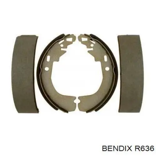 R636 Jurid/Bendix колодки тормозные задние барабанные
