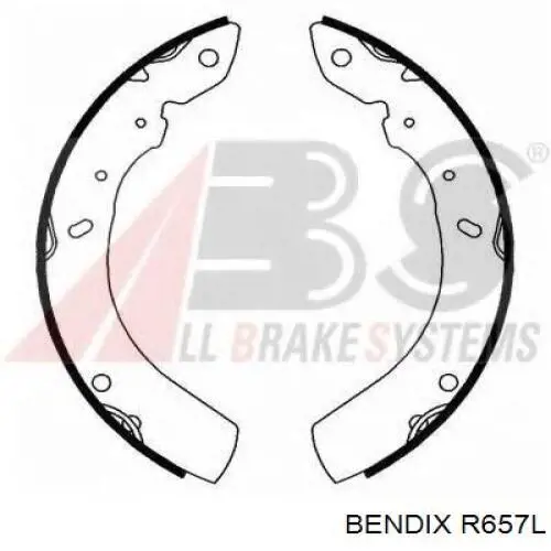 R657 Jurid/Bendix Барабанные тормозные колодки