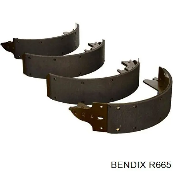 R665 Jurid/Bendix колодки тормозные задние барабанные