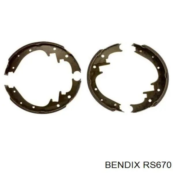 Задние барабанные колодки RS670 Jurid/Bendix