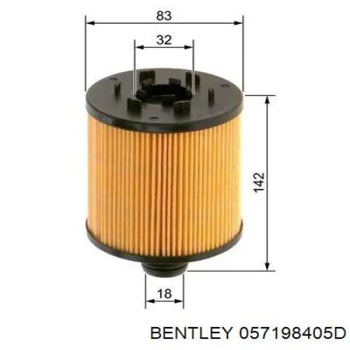 Масляный фильтр 057198405D Bentley