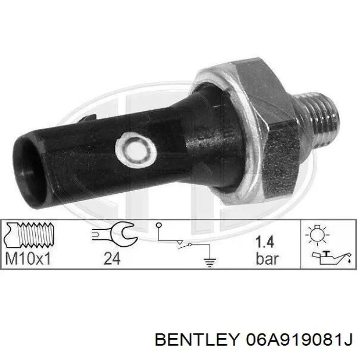 Indicador, presión del aceite 06A919081J Bentley