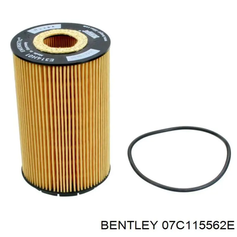 07C115562E Bentley filtro de óleo