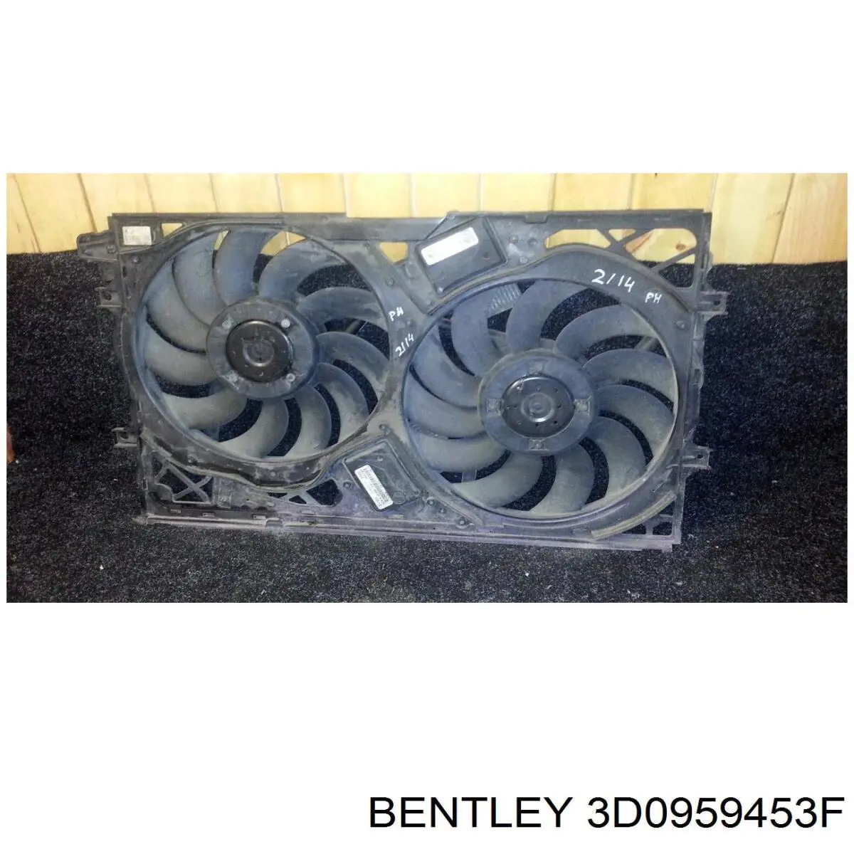 Купить 3D0959453F Bentley Вентилятор (крыльчатка) радиатора охлаждения левый