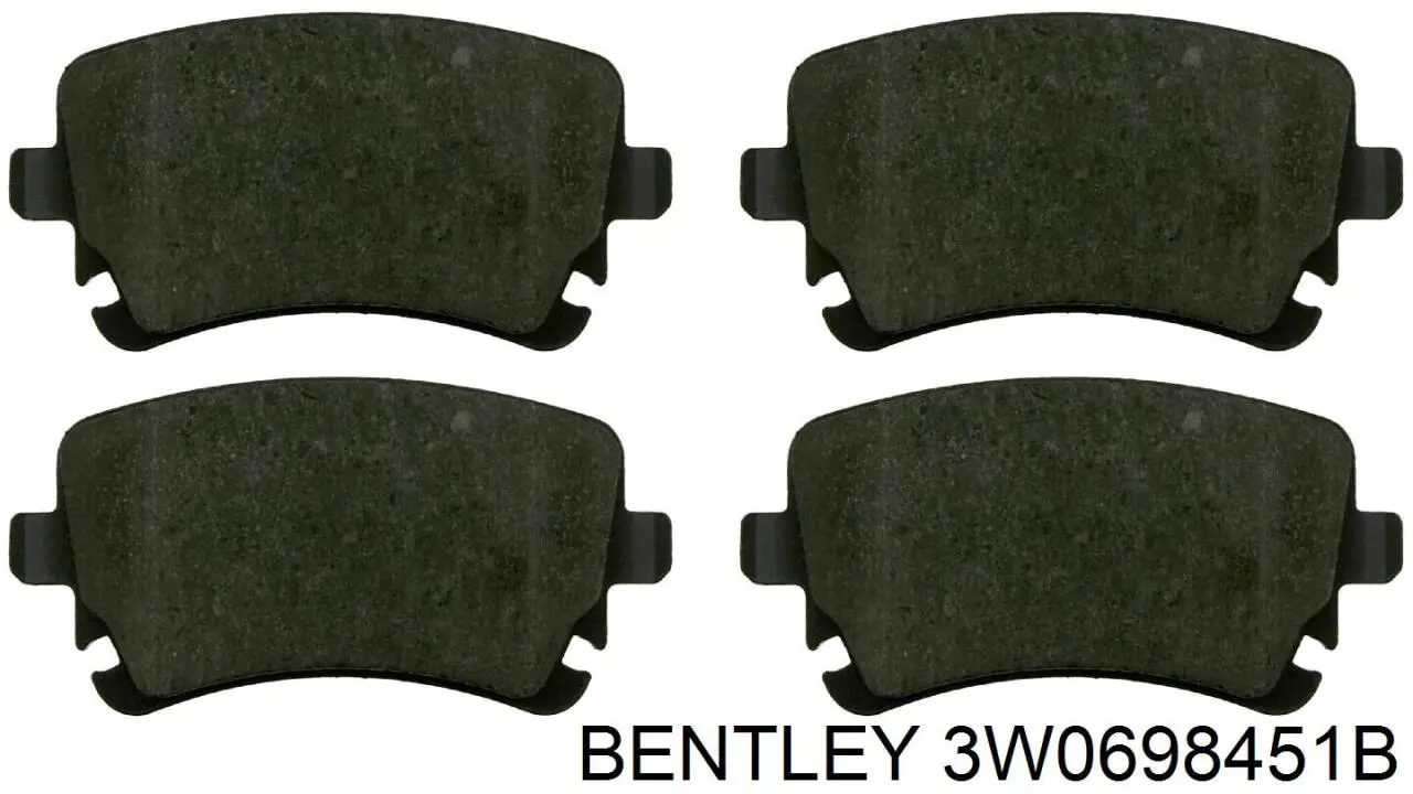 Pastillas de freno traseras 3W0698451B Bentley