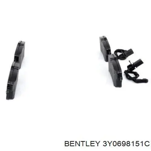 3Y0698151C Bentley Колодки передние