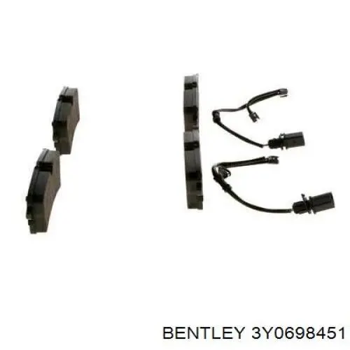 Задние тормозные колодки 3Y0698451 Bentley