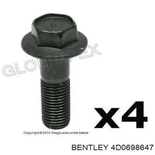 Ремкомплект переднего суппорта 4D0698647 Bentley