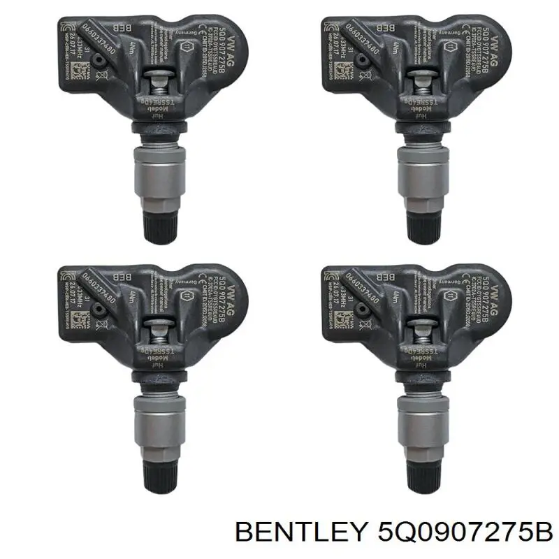 5Q0907275B Bentley sensor de pressão de ar nos pneus