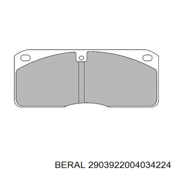 Колодки тормозные передние дисковые Beral 2903922004034224