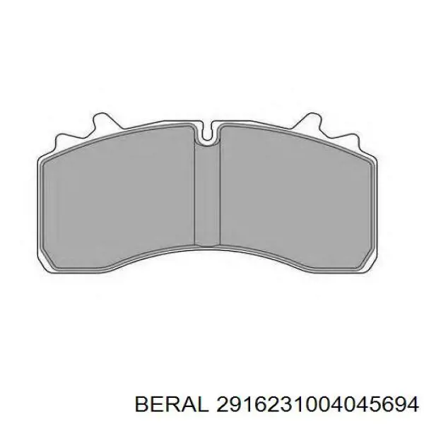 Задние тормозные колодки 2916231004045694 Beral