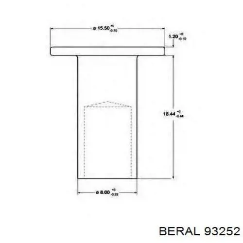 Juego de reparación, frenos traseros 93252 Beral