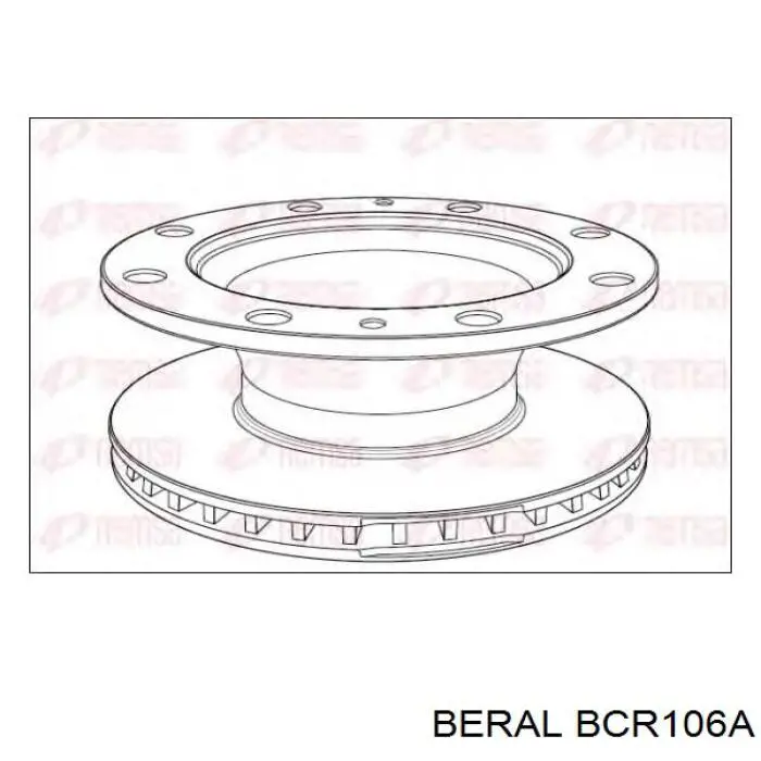 Купить BCR106A Beral Ротор тормозной