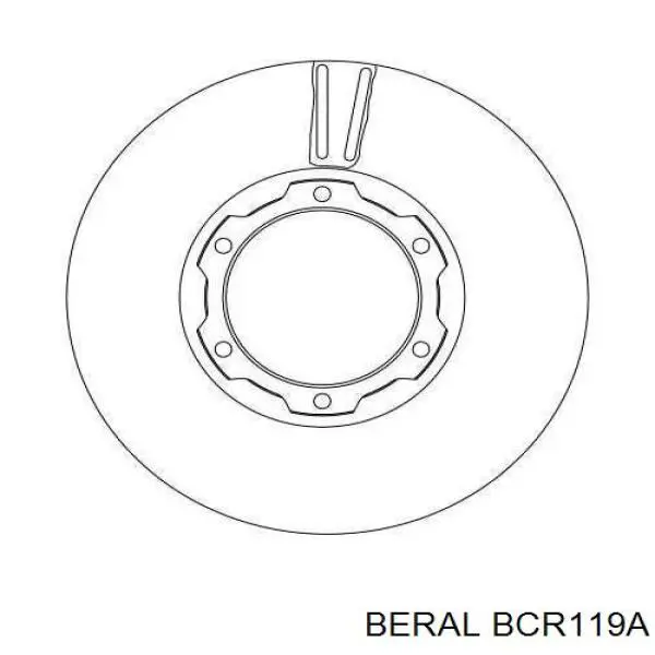 BCR119A Beral Диск тормозной передний