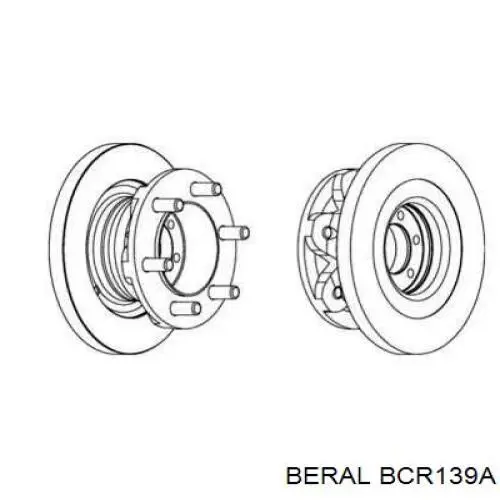 BCR139A Beral диск тормозной передний