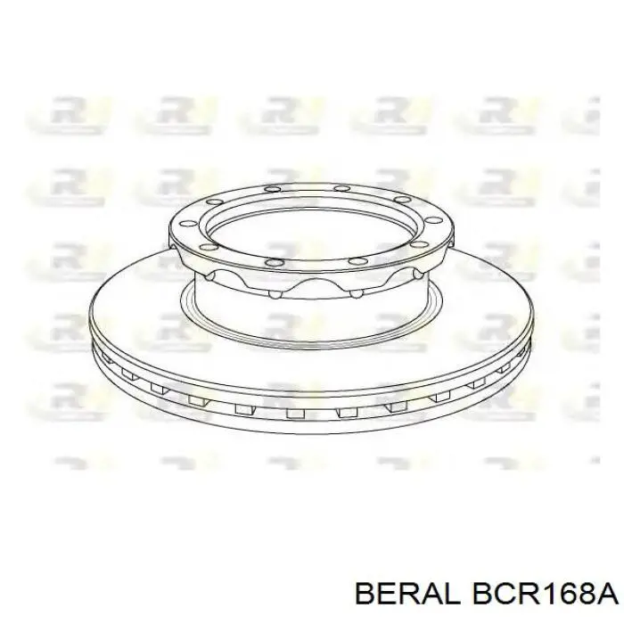 BCR168A Beral Диск тормозной передний