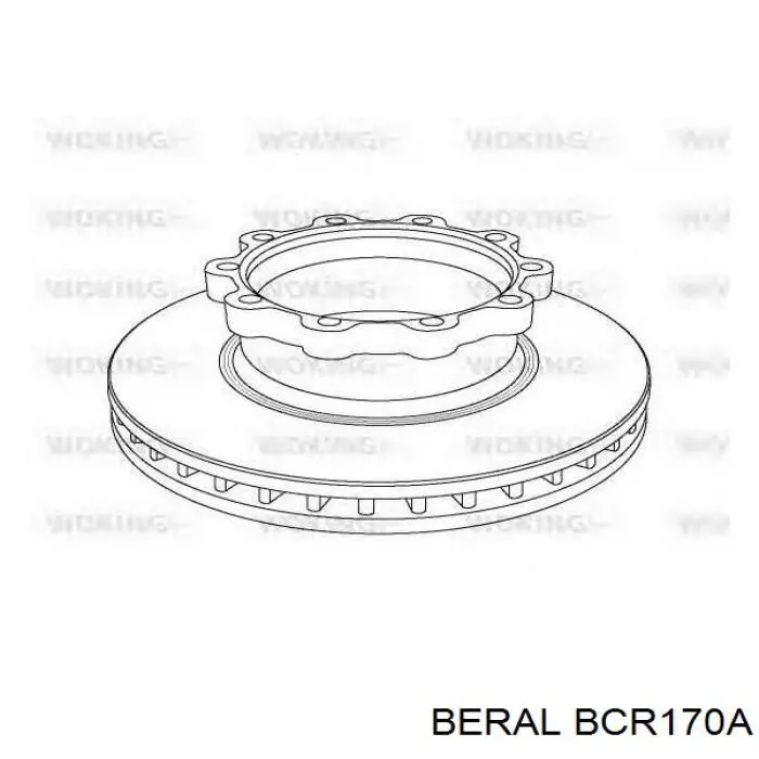 Передние тормозные диски BCR170A Beral