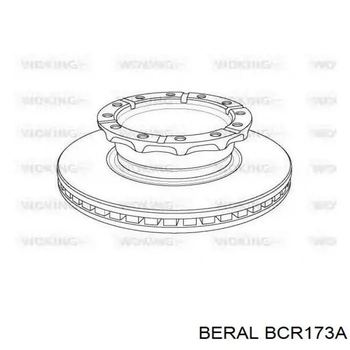 Передние тормозные диски BCR173A Beral