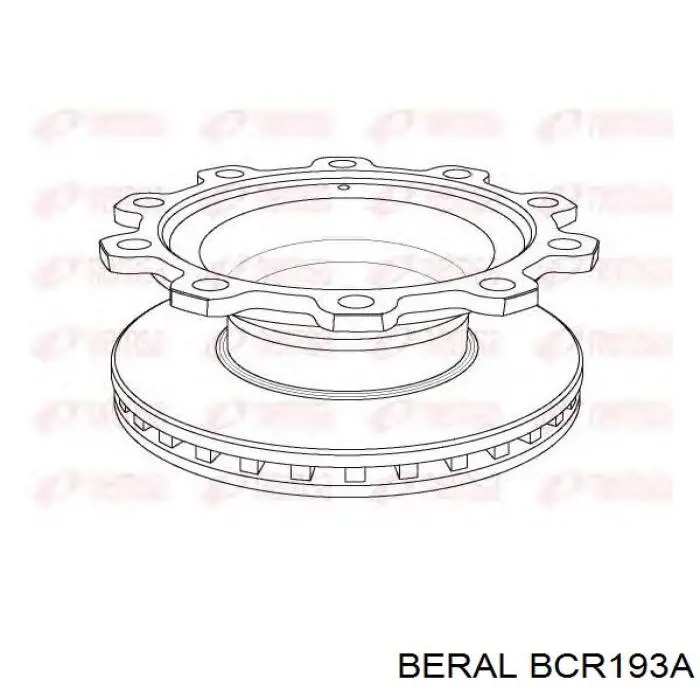 Тормозные диски BCR193A Beral