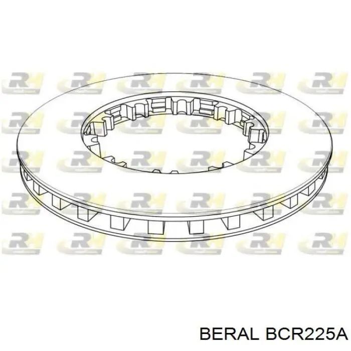Передние тормозные диски BCR225A Beral