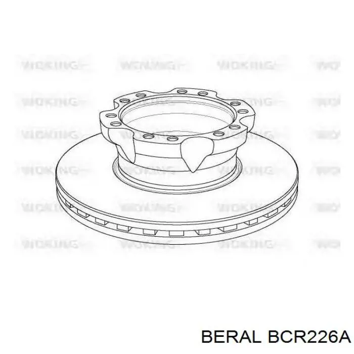 Тормозные диски BCR226A Beral