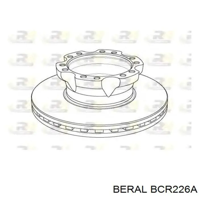 Задний тормозной диск Beral BCR226A цена, от 103.12 USD