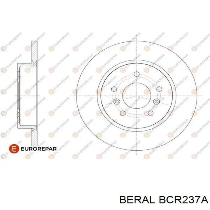 Тормоз дисковый передний Beral BCR237A цена, от 121.71 USD