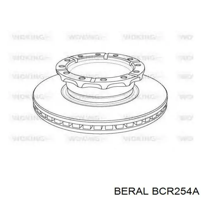 Передние тормозные диски BCR254A Beral