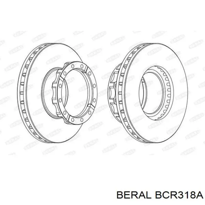 Тормозные диски BCR318A Beral