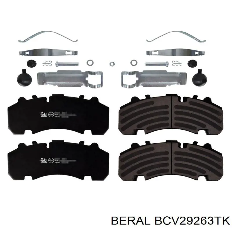 Колодки тормозные передние дисковые Beral BCV29263TK