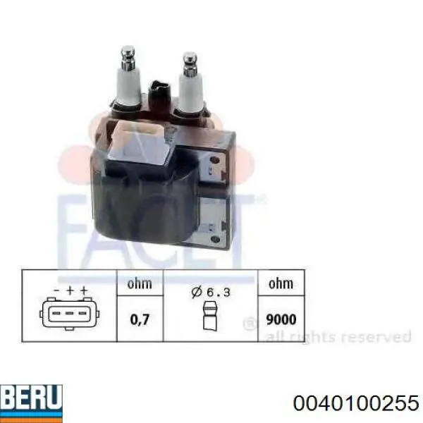 Катушка Beru 0040100255