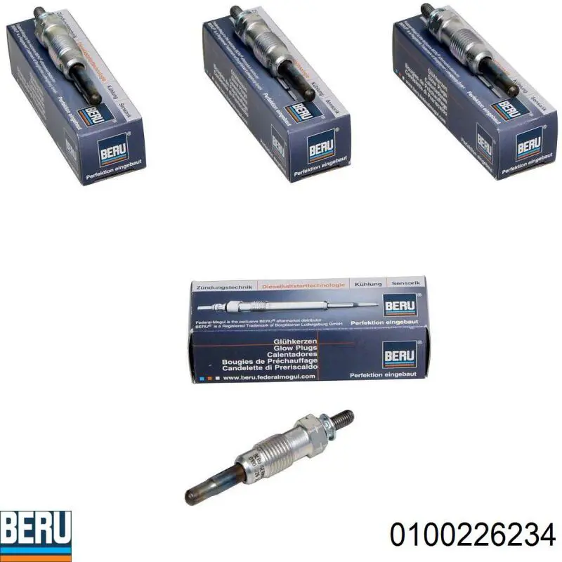 Свечи накала Beru 0100226234 цена, от 6.58 USD