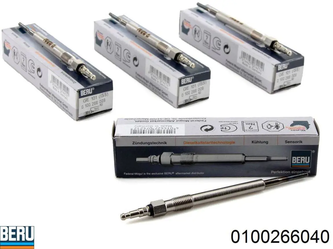 Свечи накала Beru 0100266040 цена, от 13.18 USD