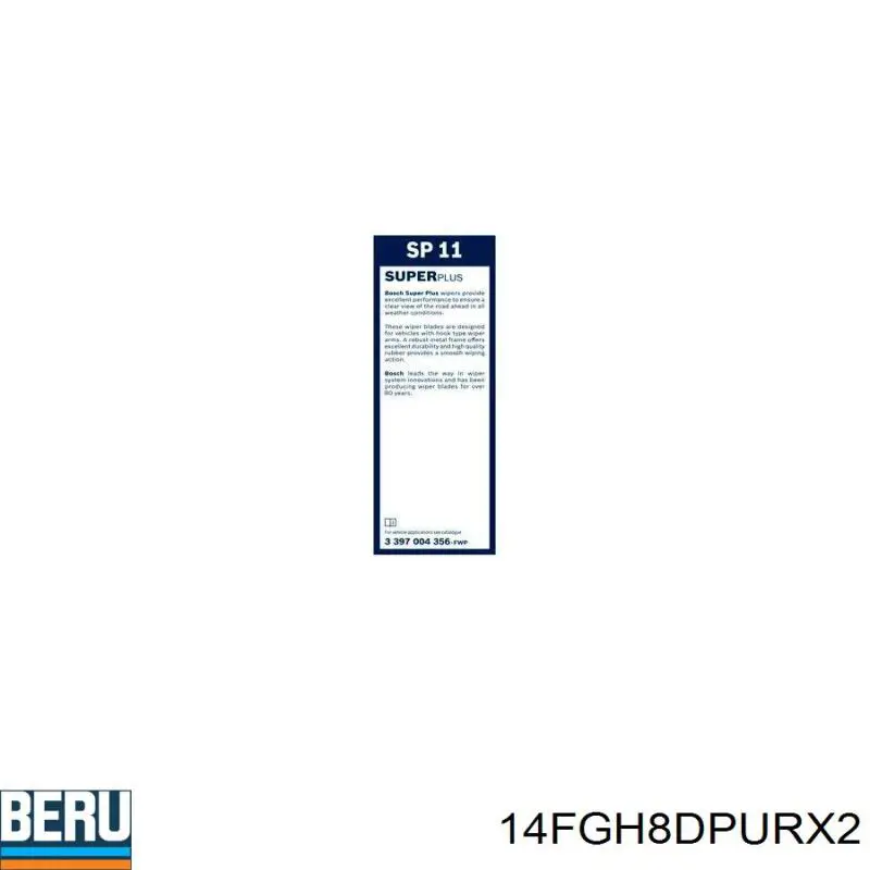 Свеча Beru 14FGH8DPURX2