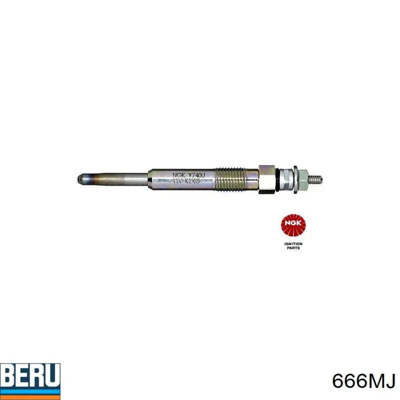 Свечи накала Beru 666MJ цена, от 5.87 USD