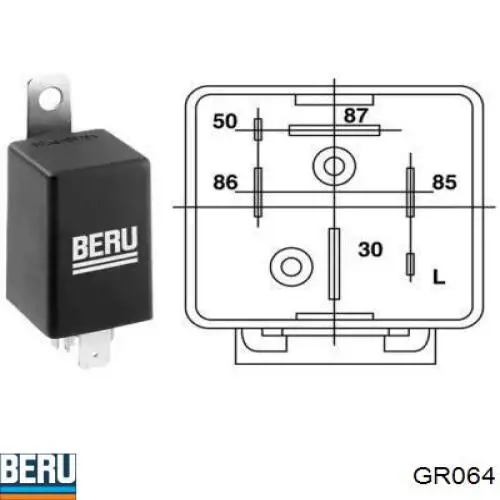 Реле свечей накаливания Beru GR064