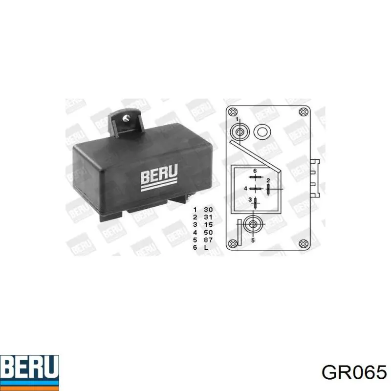 Relé de bujía de precalentamiento GR065 Beru