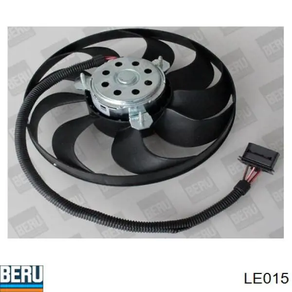 LE015 Beru диффузор радиатора охлаждения, в сборе с мотором и крыльчаткой