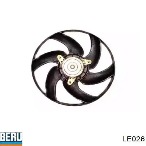 LE026 Beru электровентилятор охлаждения в сборе (мотор+крыльчатка)