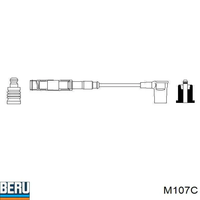 Провод высоковольтный, цилиндр №4 Beru M107C