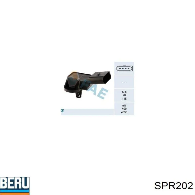 SPR202 Beru Датчик давления воздуха