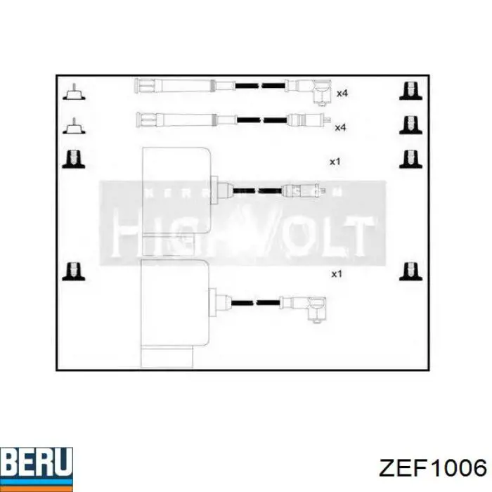 Высоковольтные провода ZEF1006 Beru