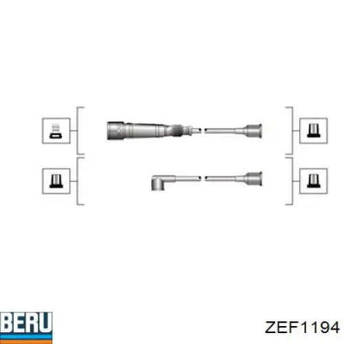 ZEF1194 Beru высоковольтные провода