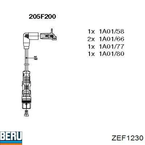 Провода зажигания Beru ZEF1230 цена, от 95.48 USD